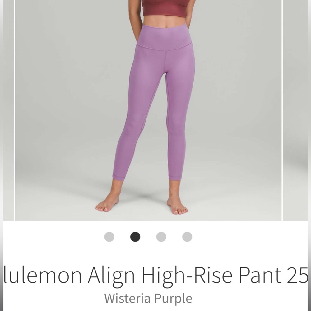 Lulu🍋 wisteria purple Align High-Rise Pant size 6 - Picture 2 of 10